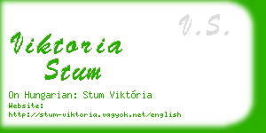 viktoria stum business card